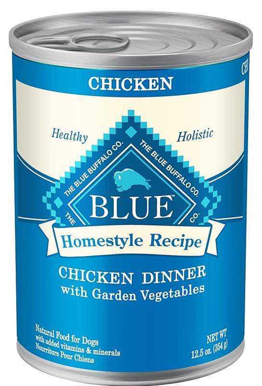 Dog Blue Buffalo Wet Food | Blue Buffalo Homestyle Recipe Chicken Dinner With Garden Vegetables & Brown Rice Canned Dog Food