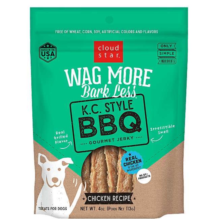 Dog Cloud Star Jerky Treats | Cloud Star Wag More Bark Less Jerky: K.C. Style Bbq Treats For Dogs