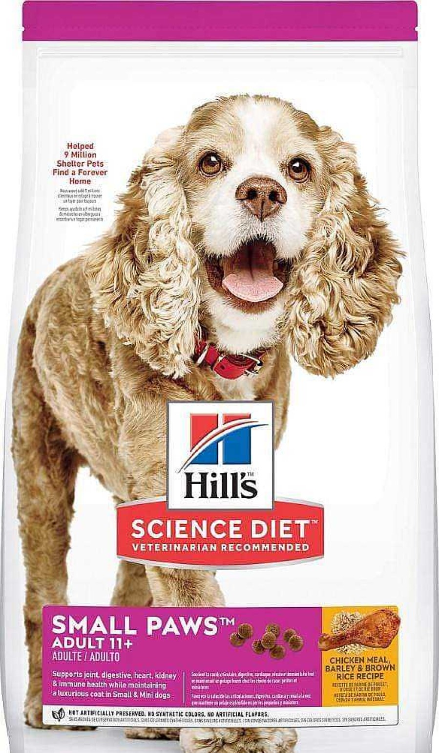 Dog Hill's Science Diet Senior Food | Hill'S Science Diet Adult 11+ Small Paws Chicken Meal, Barley & Brown Rice Recipe Dry Dog Food