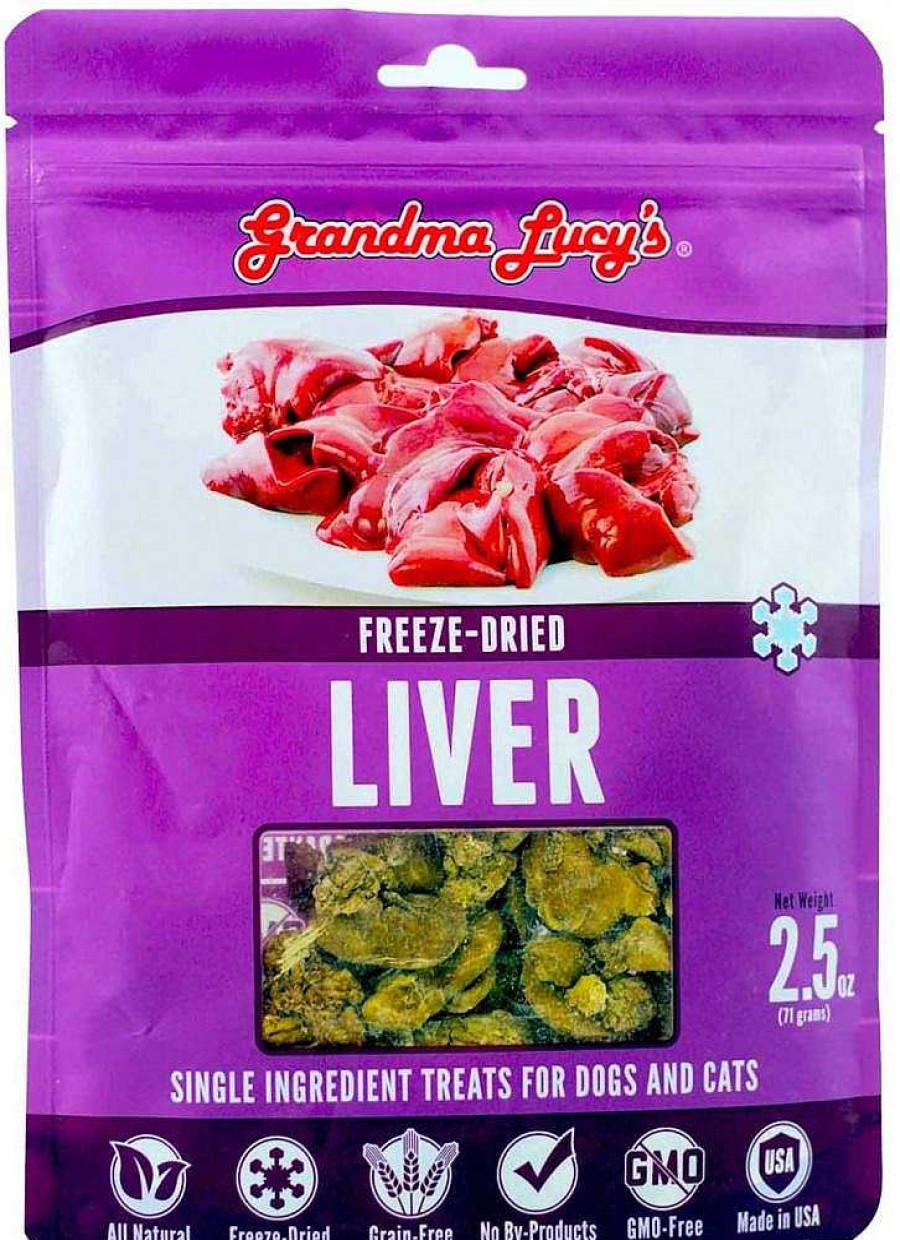 Dog Grandma Lucy's Freeze-Dried Treats | Grandma Lucy'S Singles Freeze Dried Liver Single Ingredient Pet Treats