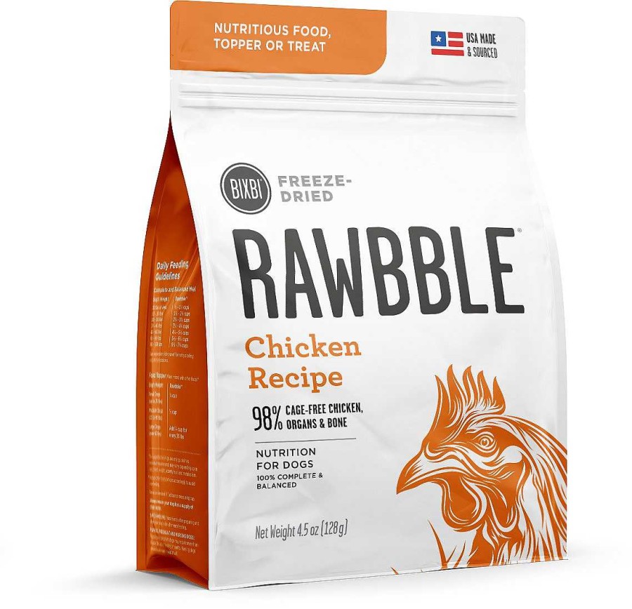 Dog Bixbi Raw Food | Bixbi Rawbble Freeze-Dried Chicken Recipe Dog Food