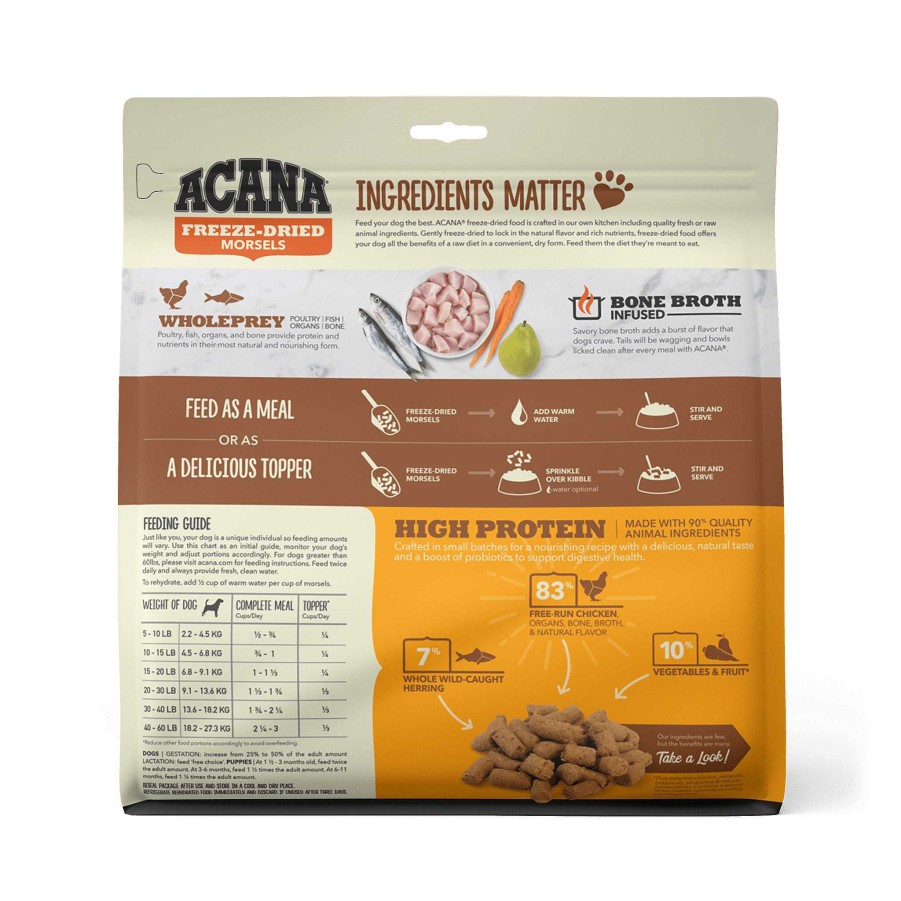 Dog ACANA Raw Food | Acana Freeze-Dried Food Free-Run Chicken Recipe Morsels For Dogs