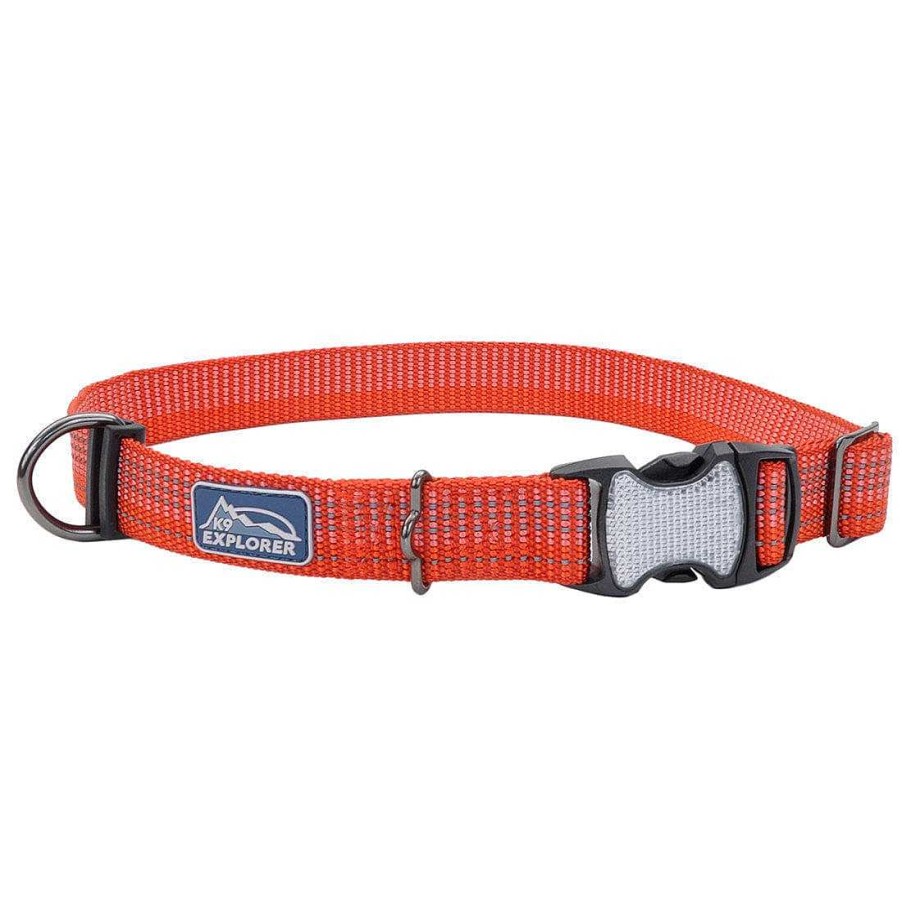 Dog Coastal Pet Products Leashes, Collars & Harnesses | Coastal Pet Products K9 Explorer Brights Reflective Adjustable Dog Collar In Canyon