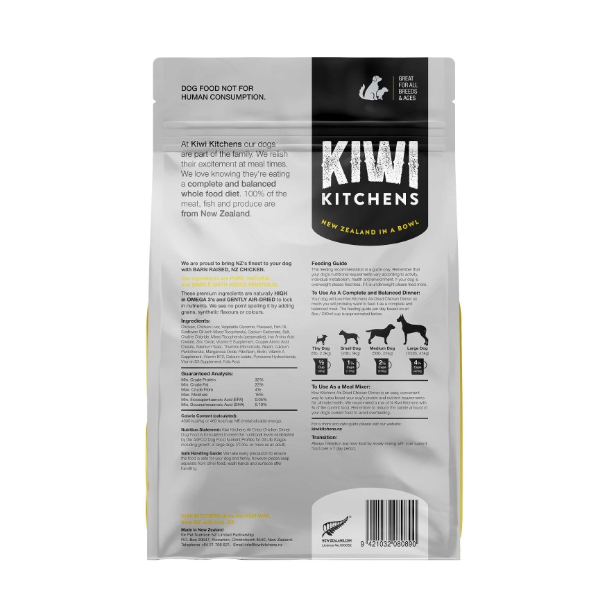 Dog Kiwi Kitchens Air-Dried Food | Kiwi Kitchens Air Dried Chicken Food For Dogs