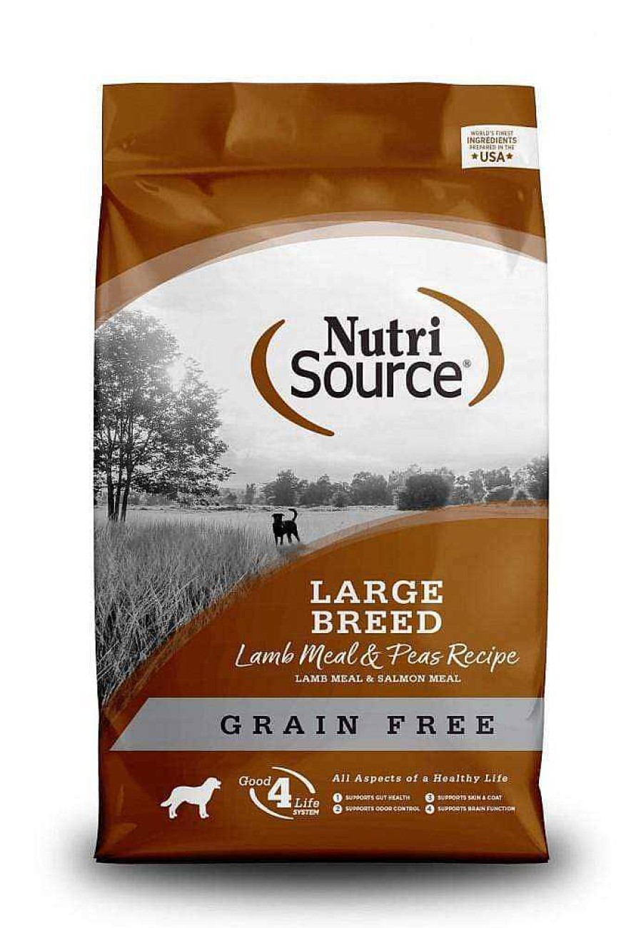 Dog NutriSource Grain-Free Food | Nutrisource Grain Free Large Breed Lamb Dry Dog Food