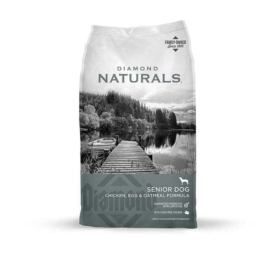 Dog Diamond Senior Food | Diamond Naturals Senior Chicken, Egg & Oatmeal Dry Dog Food