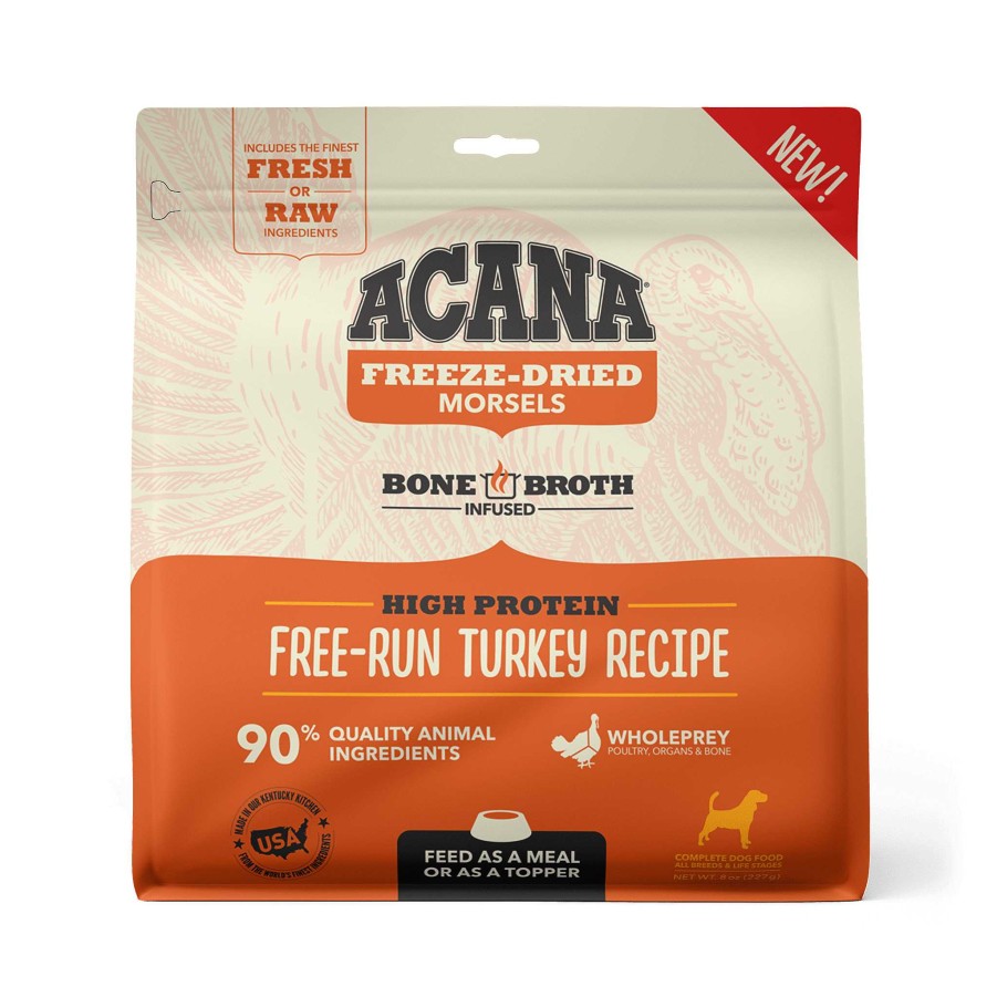 Dog ACANA Raw Food | Acana Freeze-Dried Food Free-Run Turkey Recipe Morsels For Dogs