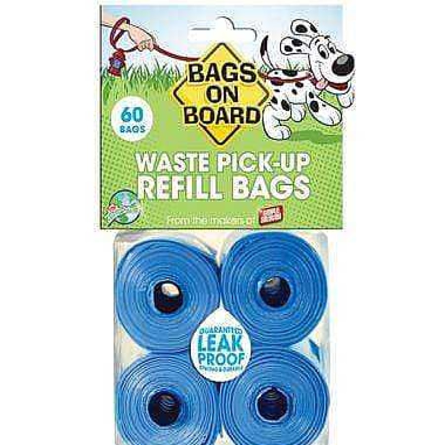 Dog Bags on Board Cleaning & Potty | Bags On Board Blue Waste Bags Refill Pack