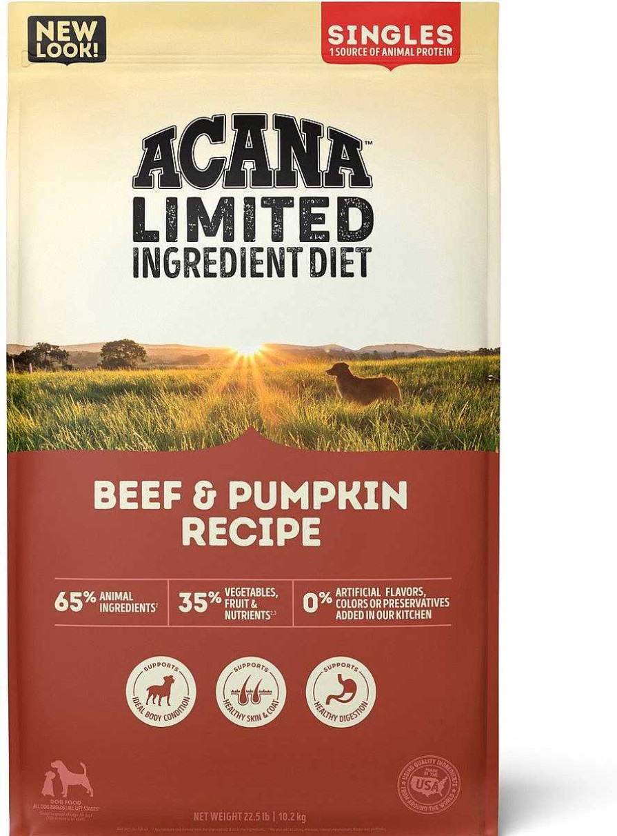 Dog ACANA Dry Food | Acana Singles Beef & Pumpkin Recipe Grain Free Dry Dog Food