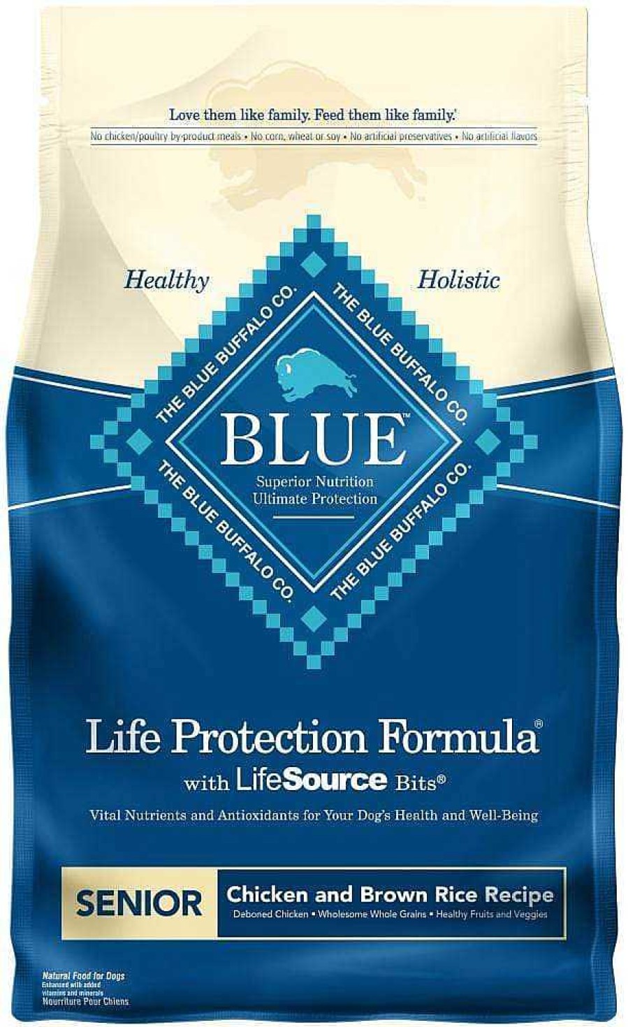 Dog Blue Buffalo Dry Food | Blue Buffalo Life Protection Natural Chicken & Brown Rice Recipe Senior Dry Dog Food