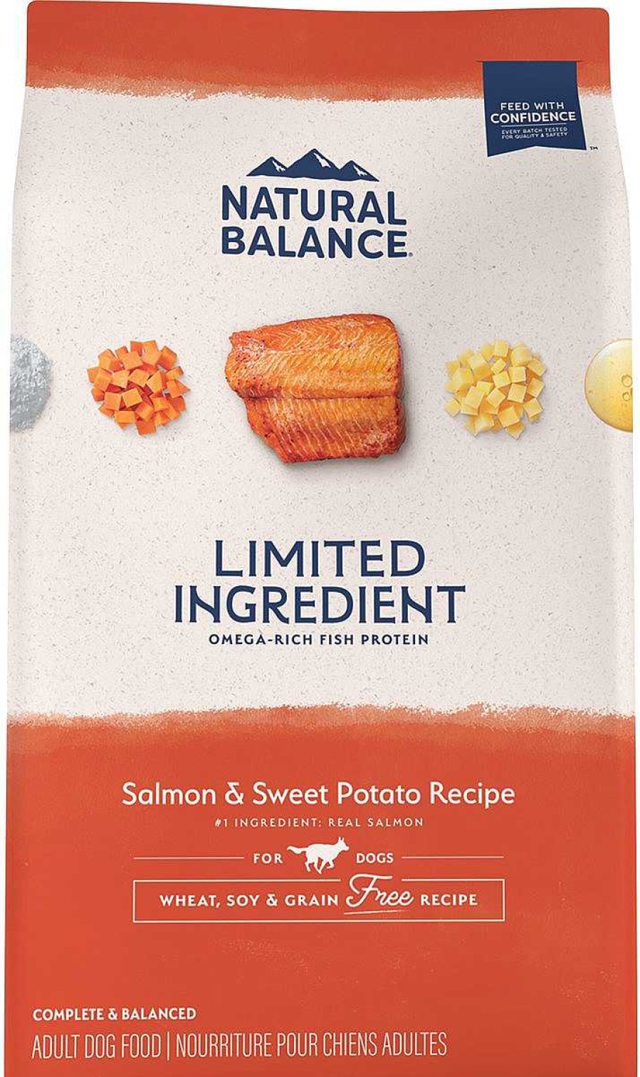 Dog Natural Balance Grain-Free Food | Natural Balance Limited Ingredient Grain-Free Salmon & Sweet Potato Recipe Dry Dog Food