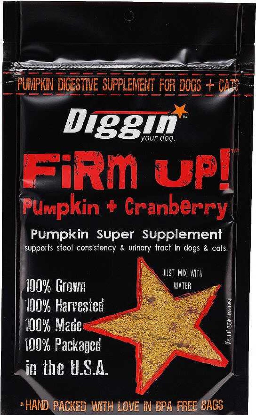 Dog Diggin Your Dog Digestion | Diggin Your Dog Firm Up Cranberry Digestive Supplement For Dogs