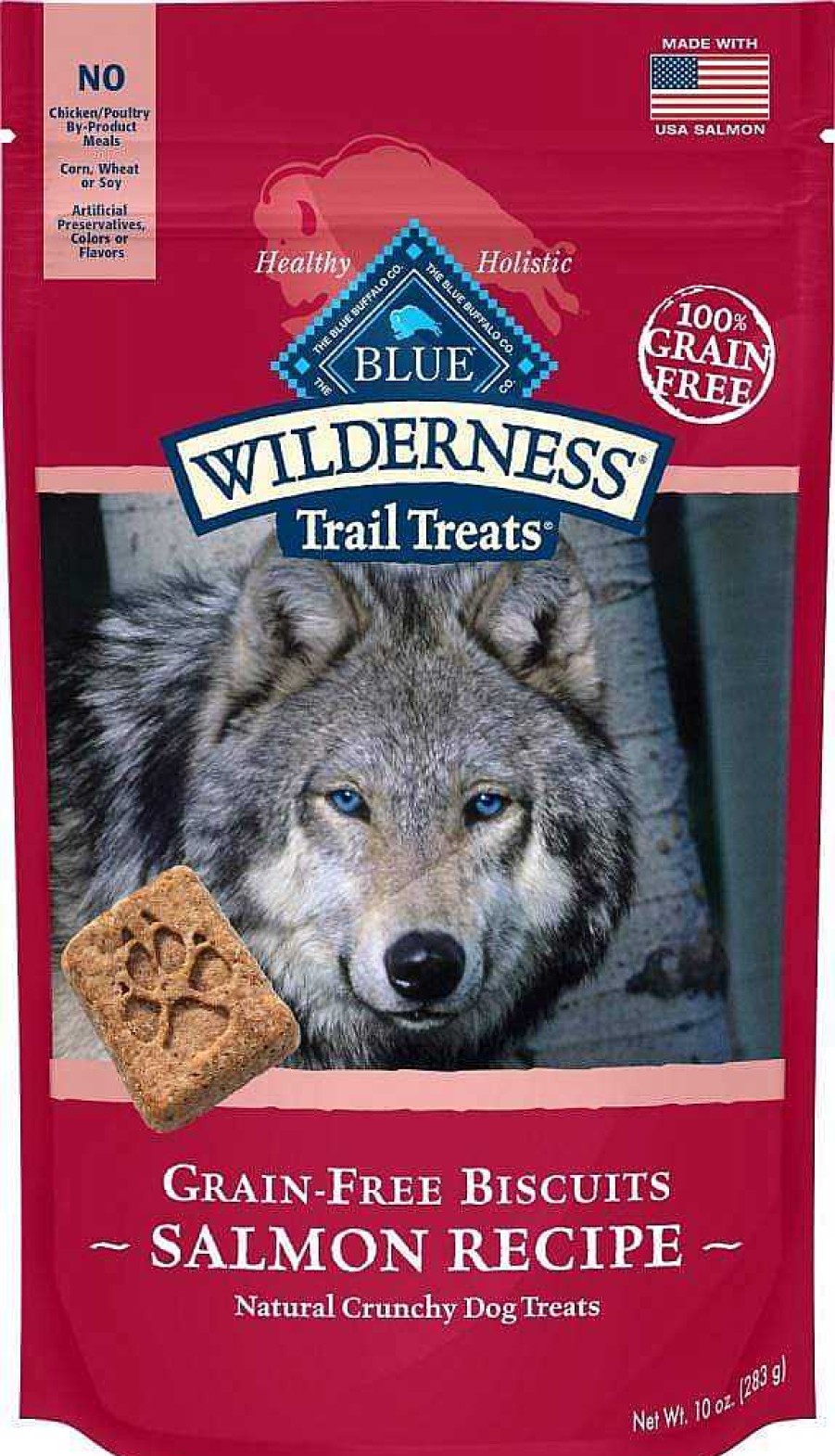 Dog Blue Buffalo Biscuits & Cookies | Blue Buffalo Wilderness Trail Grain Free Salmon Dog Treats