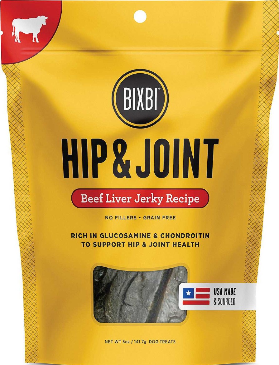 Dog Bixbi Jerky Treats | Bixbi Hip & Joint Beef Liver Jerky Recipe Dog Treats