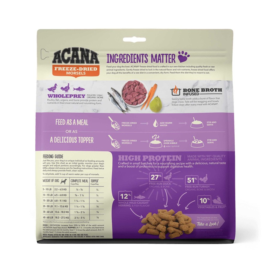 Dog ACANA Raw Food | Acana Freeze-Dried Food Duck Recipe Morsels For Dogs