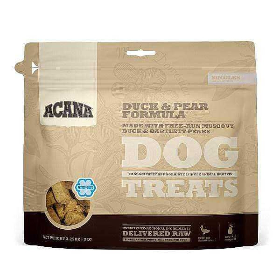 Dog ACANA Freeze-Dried Treats | Acana Singles Grain Free Limited Ingredient Diet Duck & Pear Formula Dog Treats