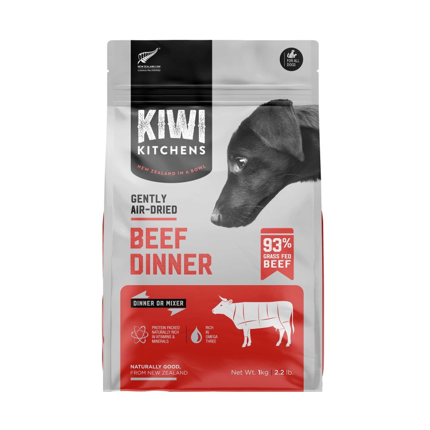 Dog Kiwi Kitchens Air-Dried Food | Kiwi Kitchens Air Dried Beef Food For Dogs