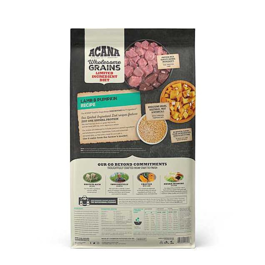 Dog ACANA Dry Food | Acana Singles + Wholesome Grains Limited Ingredient Diet Lamb & Pumpkin Dry Dog Food