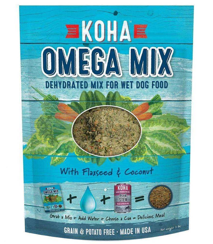 Dog KOHA Pet Food Grain-Free Food | Koha Omega Mix Healthy Skin & Coat Recipe Dehydrated Mix For Wet Dog Food