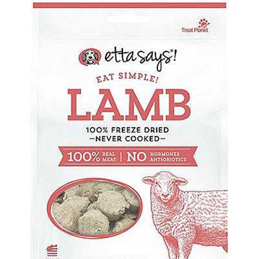 Dog Etta Says Freeze-Dried Treats | Etta Says Eat Simple! Lamb Freeze-Dried Raw Dog Treats