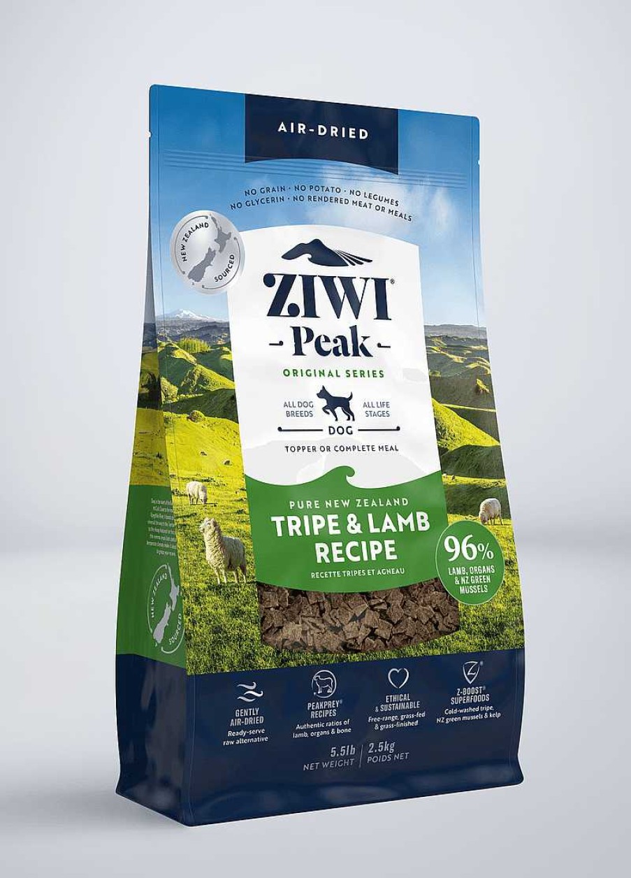 Dog ZiwiPeak Air-Dried Food | Ziwipeak Grain Free Air-Dried New Zealand Tripe And Lamb Dry Dog Food