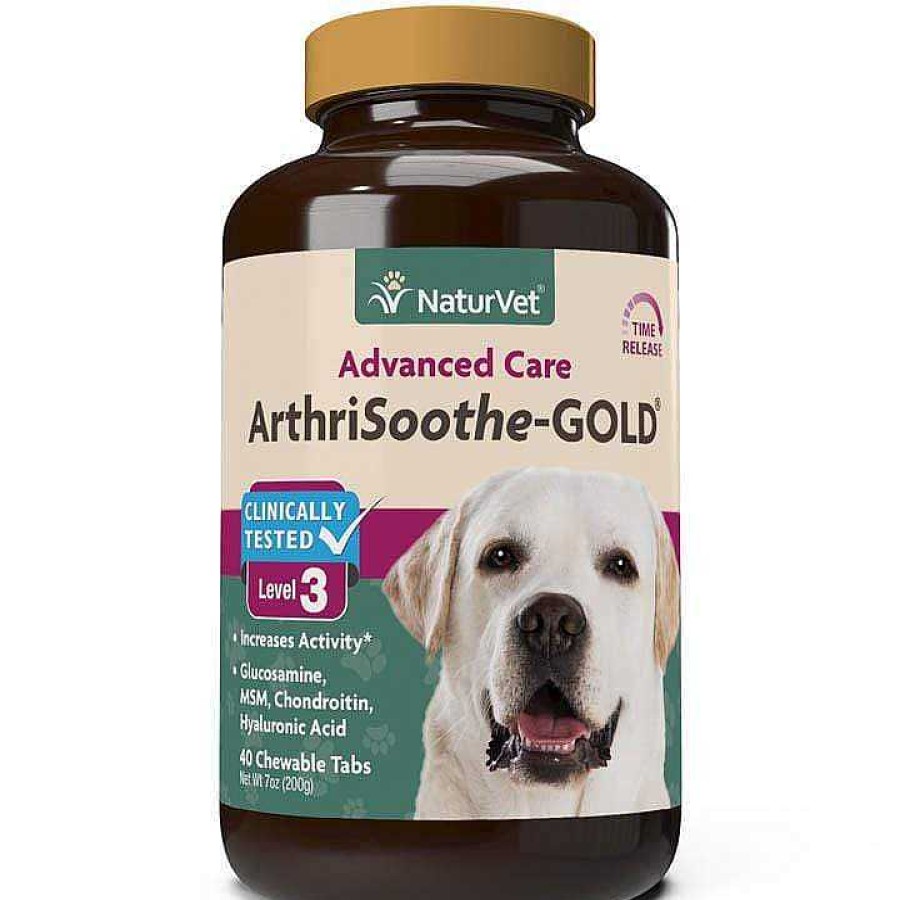 Dog NaturVet Joint Care | Naturvet Arthrisoothe-Gold Level 3 Advanced Care Time Release Tablets For Dogs