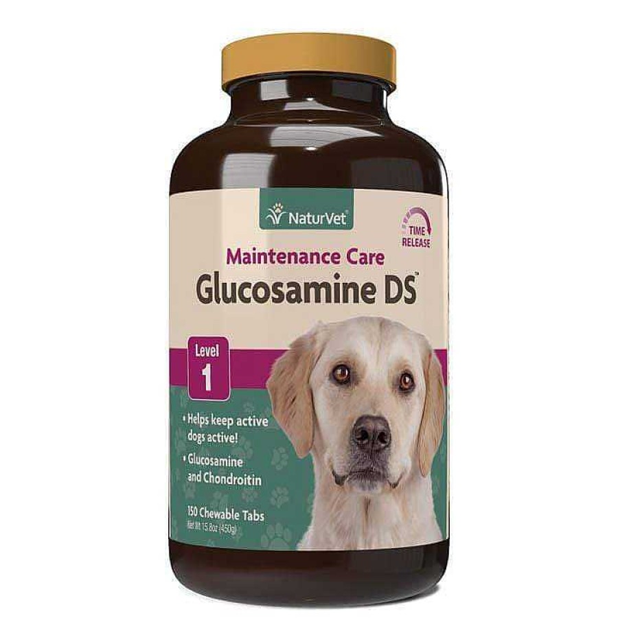 Dog NaturVet Joint Care | Naturvet Glucosamine Ds Level 1 Maintenance Care Time Release Chewable Tablets For Dogs