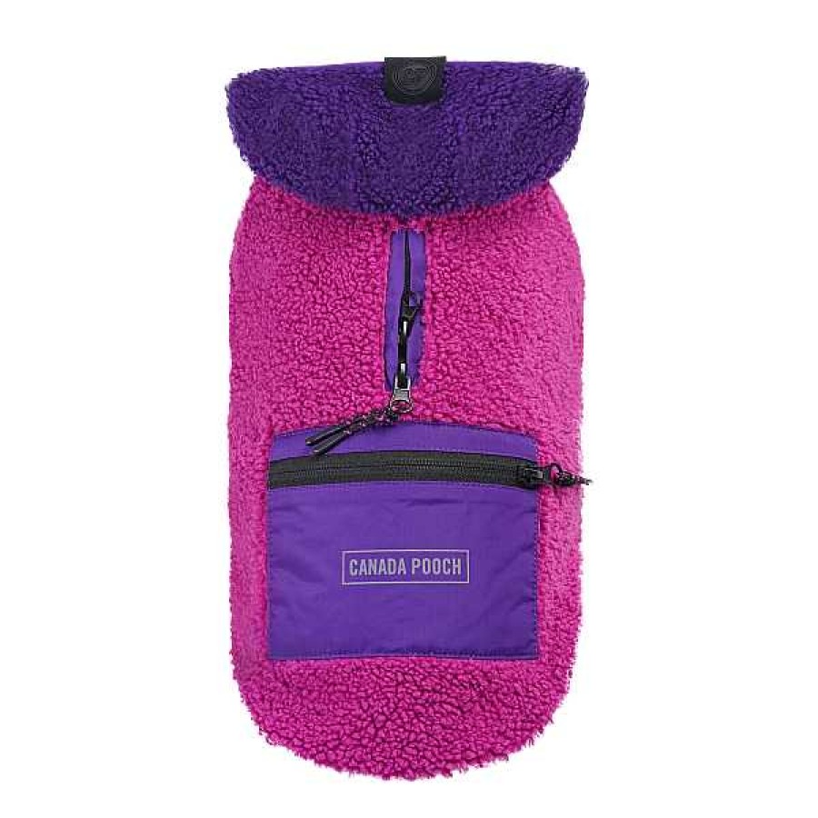 Dog Canada Pooch Apparel | Canada Pooch Cool Factor Hoodie For Dogs In Pink And Purple