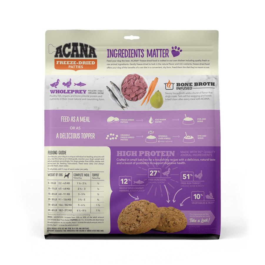 Dog ACANA Grain-Free Food | Acana Freeze-Dried Food Duck Recipe Patties For Dogs