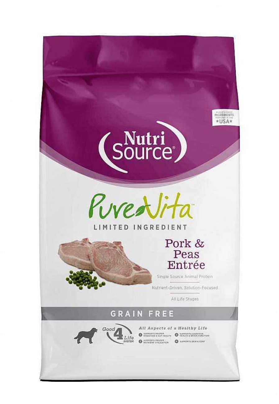 Dog PureVita Grain-Free Food | Purevita Grain Free Limited Ingredient Pork & Peas Recipe Dry Dog Food