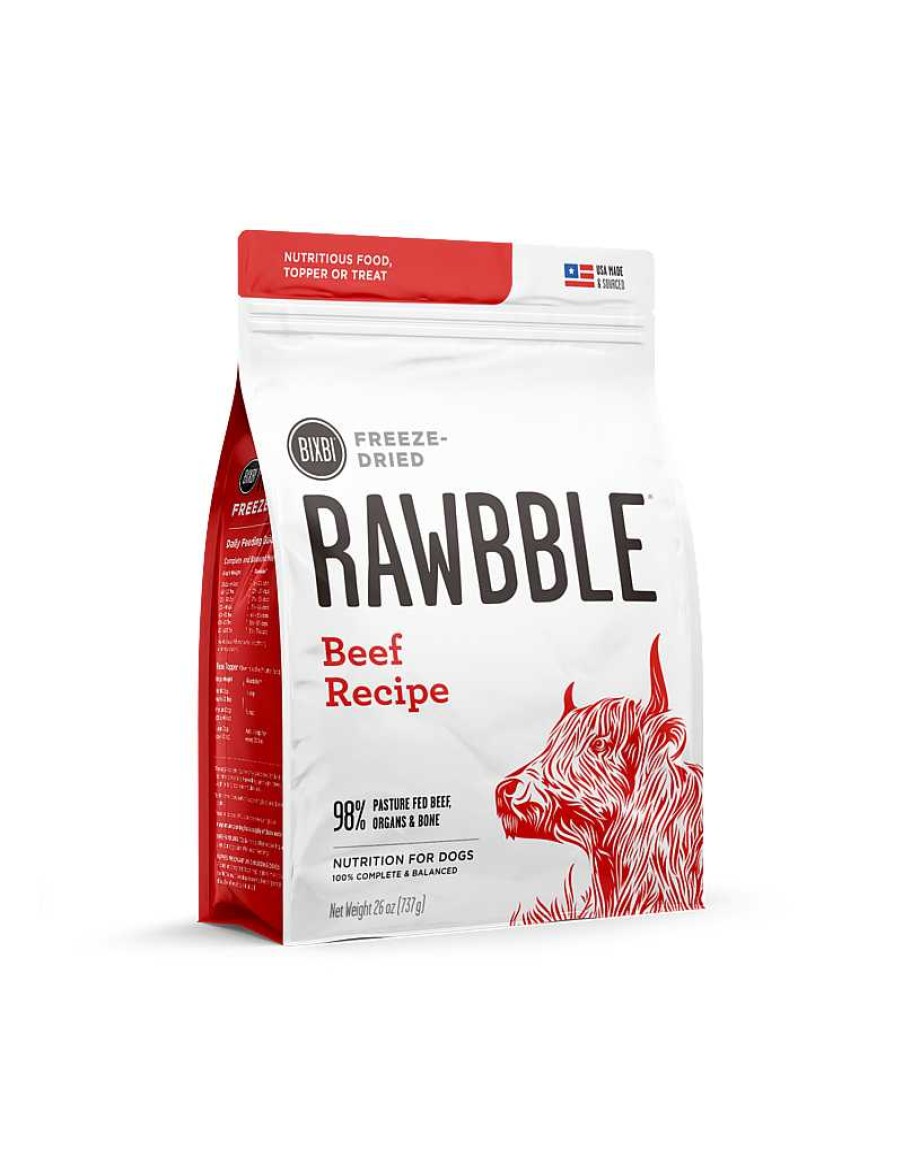 Dog Bixbi Freeze-Dried Food | Bixbi Rawbble Freeze-Dried Beef Recipe Dog Food