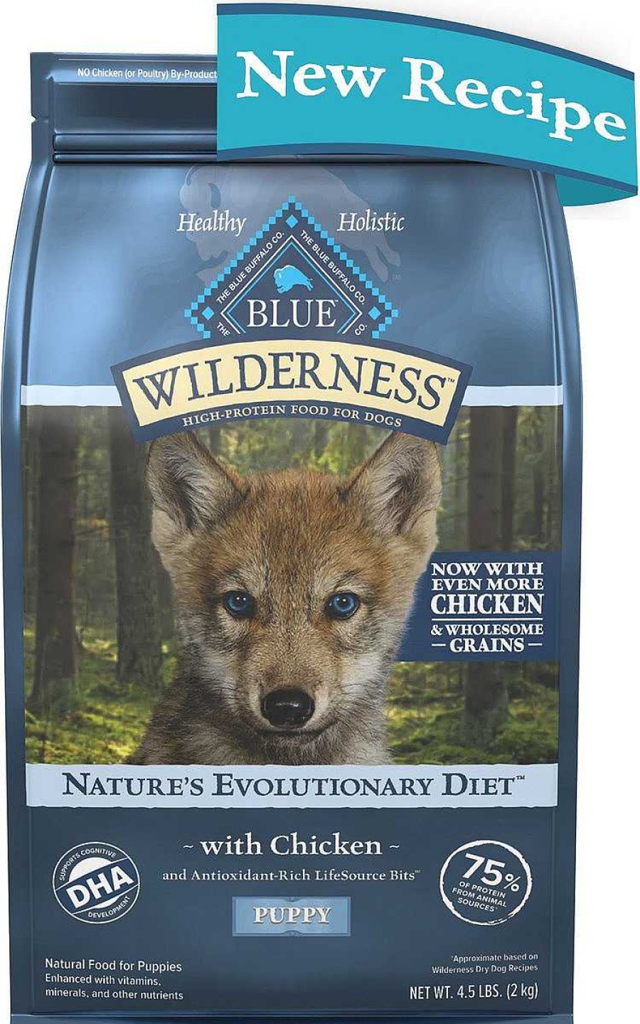 Dog Blue Buffalo Puppy Food | Blue Buffalo Wilderness Wholesome Grains Puppy Chicken Recipe Dry Dog Food