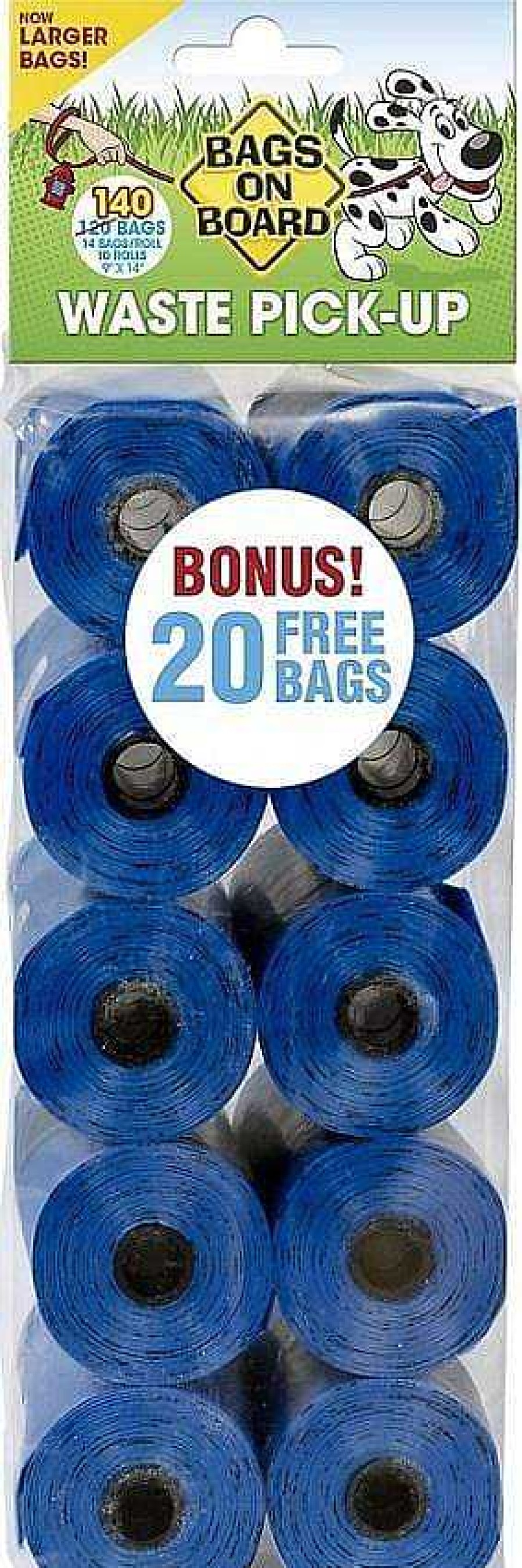 Dog Bags on Board Cleaning & Potty | Bags On Board Blue Waste Bags Refill Pack