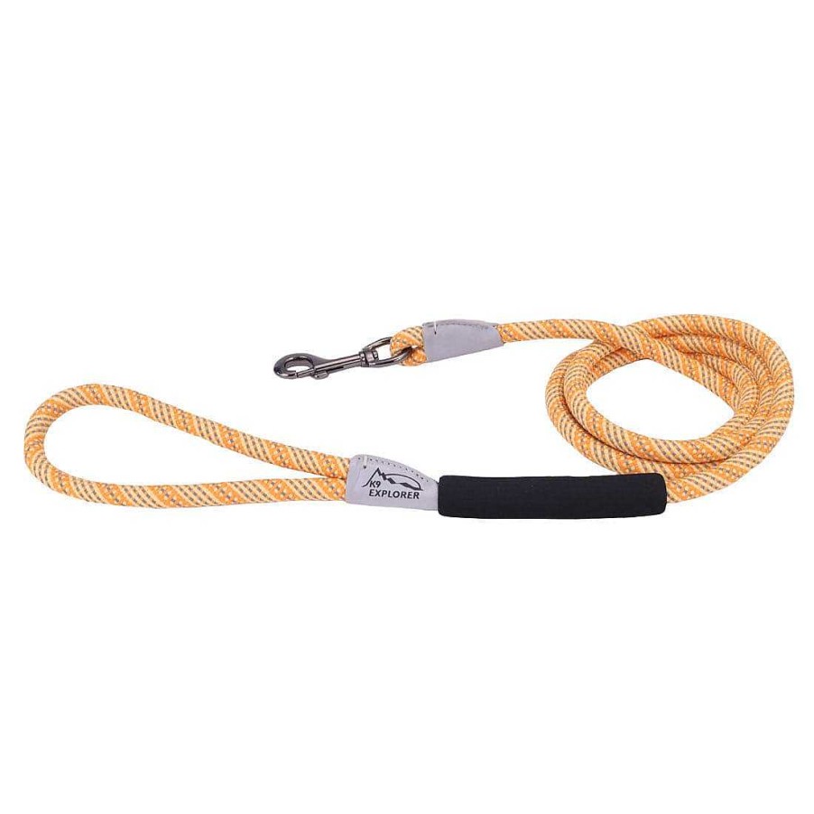 Dog Coastal Pet Products Leashes, Collars & Harnesses | Coastal Pet Products K9 Explorer Brights Reflective Braided Rope Snap Leash In Desert