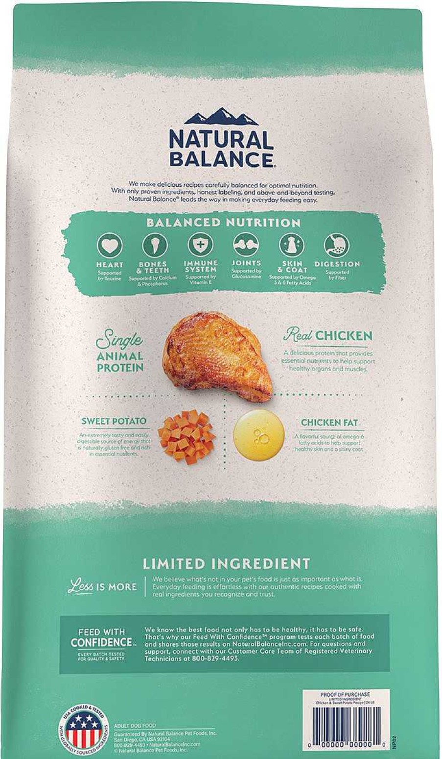 Dog Natural Balance Grain-Free Food | Natural Balance L.I.D. Limited Ingredient Diets Adult Grain Free Sweet Potato & Chicken Dry Dog Food