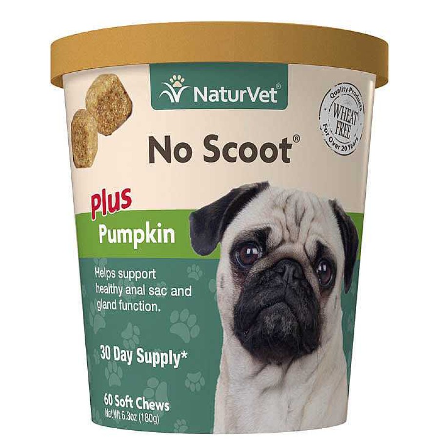 Dog NaturVet Digestion | Naturvet No Scoot Plus Pumpkin Soft Chew For Dogs