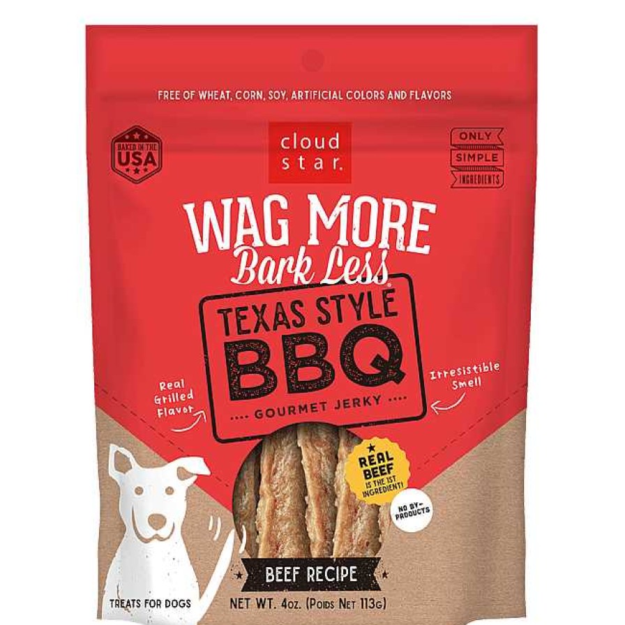 Dog Cloud Star Jerky Treats | Cloud Star Wag More Bark Less Jerky: Texas Style Bbq Treats For Dogs