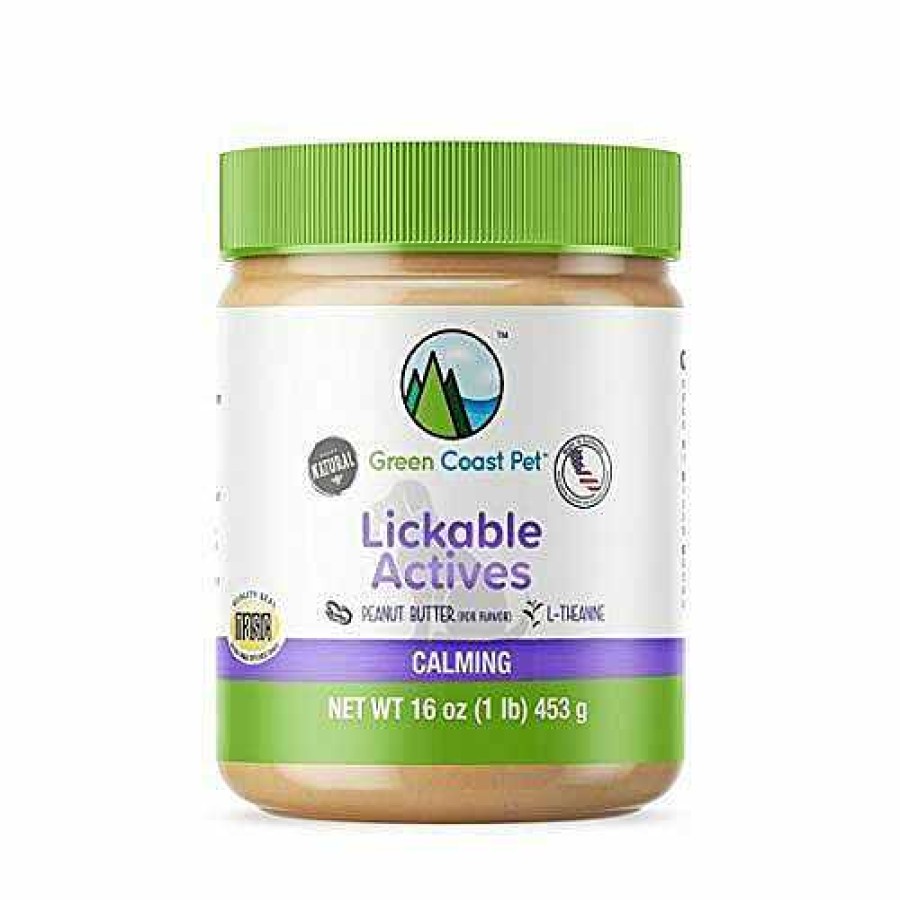 Dog Green Coast Pet Calming | Green Coast Pet Lickable Actives Peanut Butter - Calming