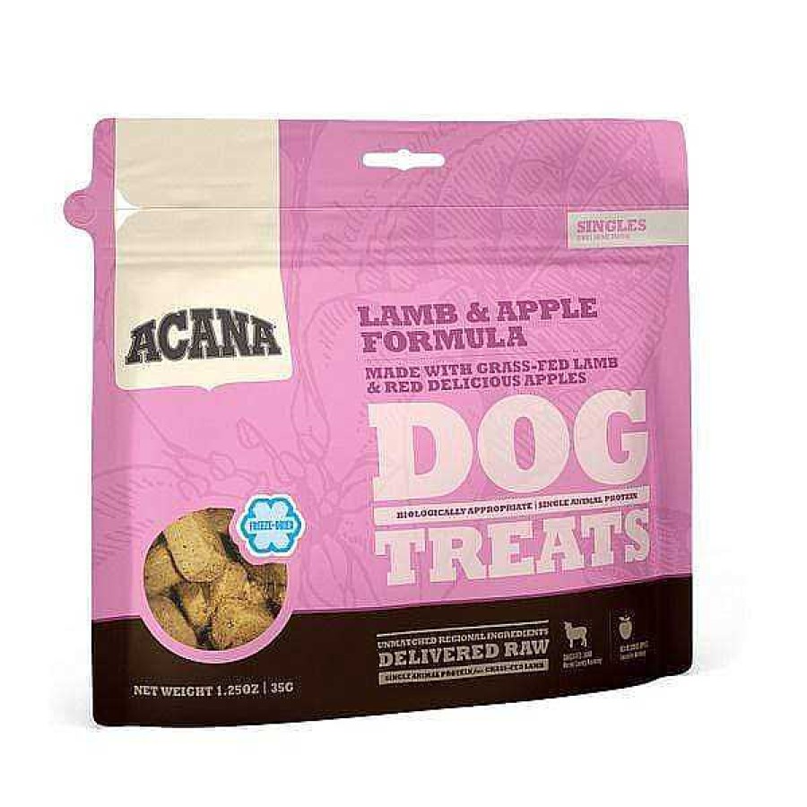 Dog ACANA Freeze-Dried Treats | Acana Singles Grain Free Limited Ingredient Diet Lamb & Apple Formula Dog Treats