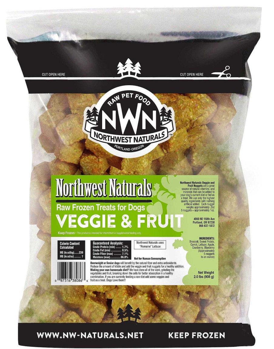 Dog Northwest Naturals Fresh-Frozen Treats | Northwest Naturals Frozen Veggie & Fruit Nuggets Dog Treats