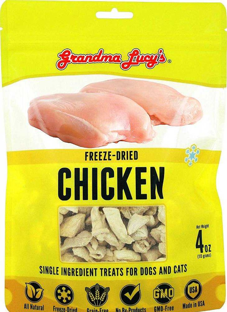 Dog Grandma Lucy's Freeze-Dried Treats | Grandma Lucy'S Singles Freeze Dried Chicken Single Ingredient Pet Treats