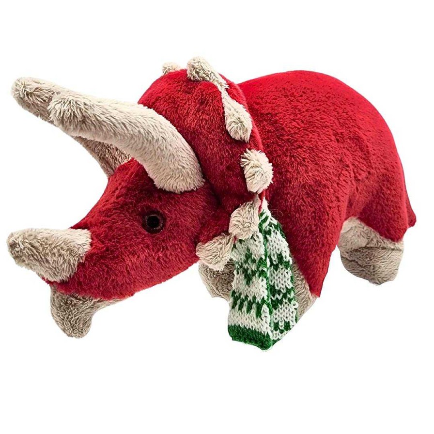 Dog Fluff & Tuff Plush Toys | Fluff & Tuff Clara Triceratops Plush Holiday Toy For Dogs