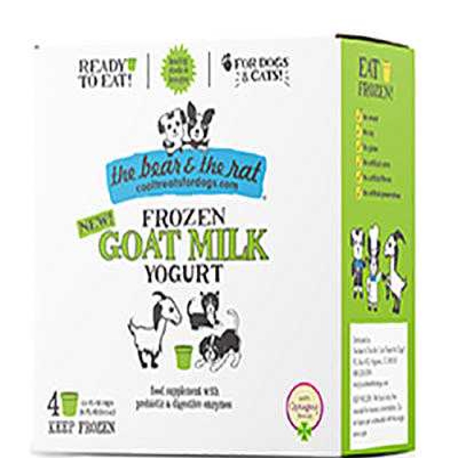 Dog The Bear & The Rat Fresh-Frozen Treats | The Bear & The Rat Frozen Goat Milk Yogurt