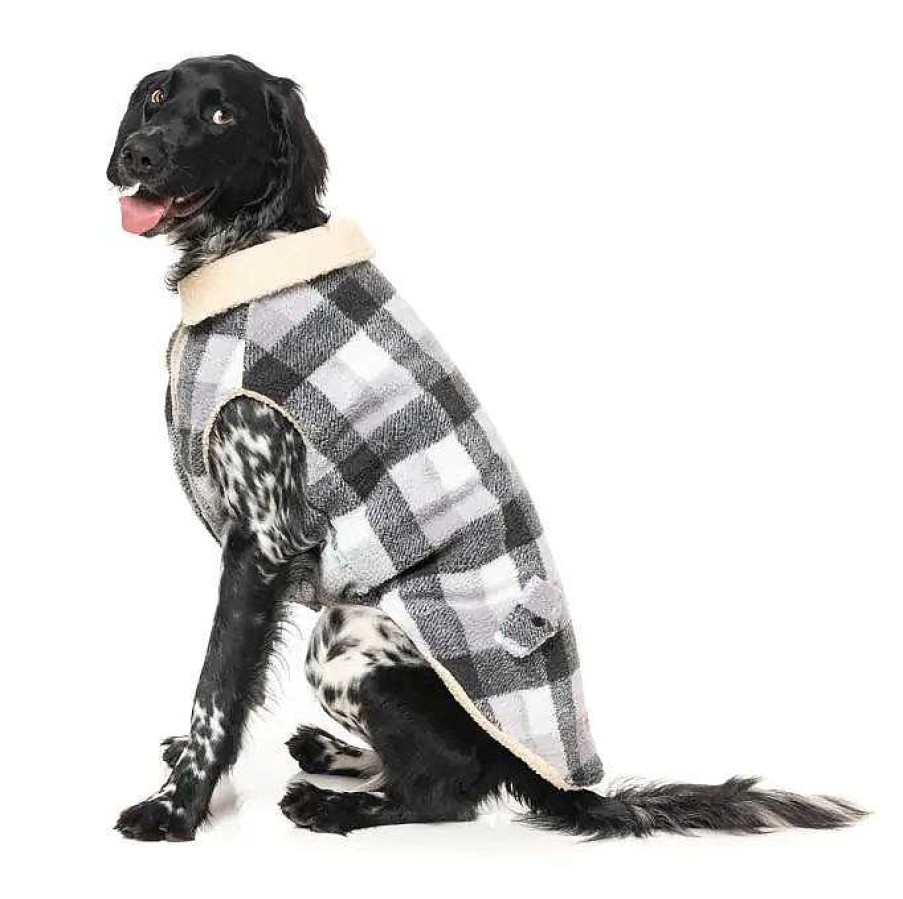 Dog FuzzYard Apparel | Fuzzyard The Lumberjack Coat - Grey For Dogs