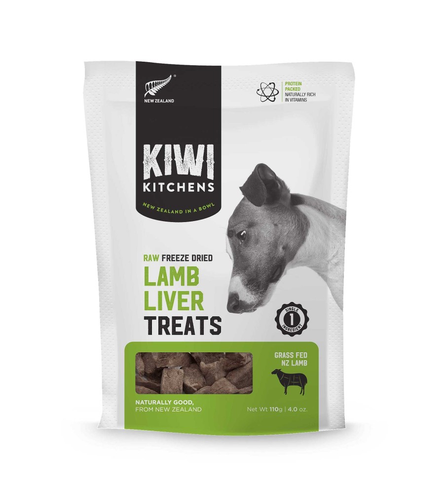 Dog Kiwi Kitchens Freeze-Dried Treats | Kiwi Kitchens Raw Freeze-Dried Lamb Liver Treats For Dogs