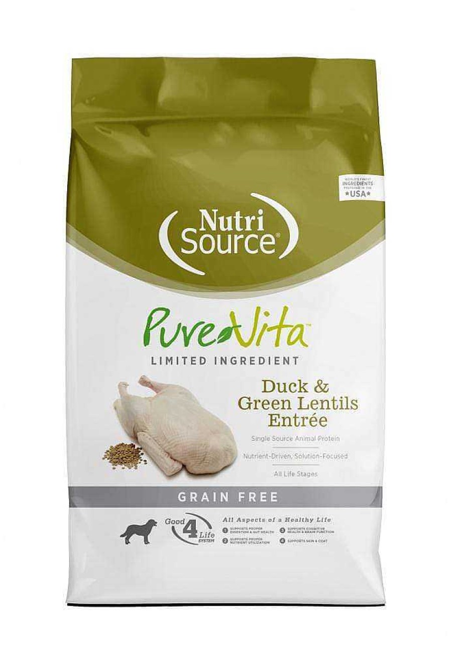 Dog PureVita Grain-Free Food | Purevita Grain Free Duck & Green Lentils Recipe Dry Dog Food