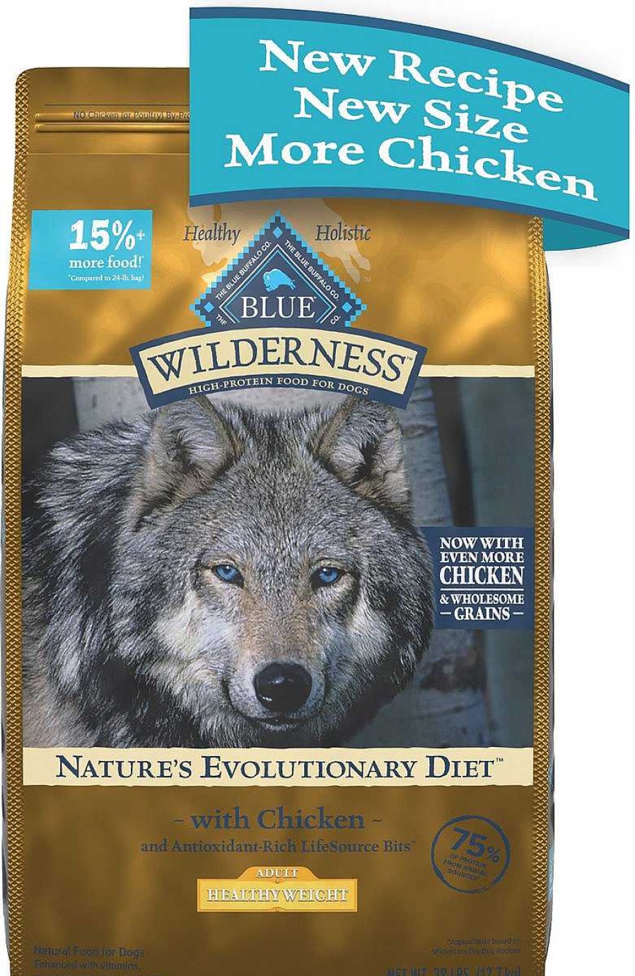 Dog Blue Buffalo Dry Food | Blue Buffalo Wilderness Wholesome Grains Healthy Weight Chicken Recipe Adult Dry Dog Food