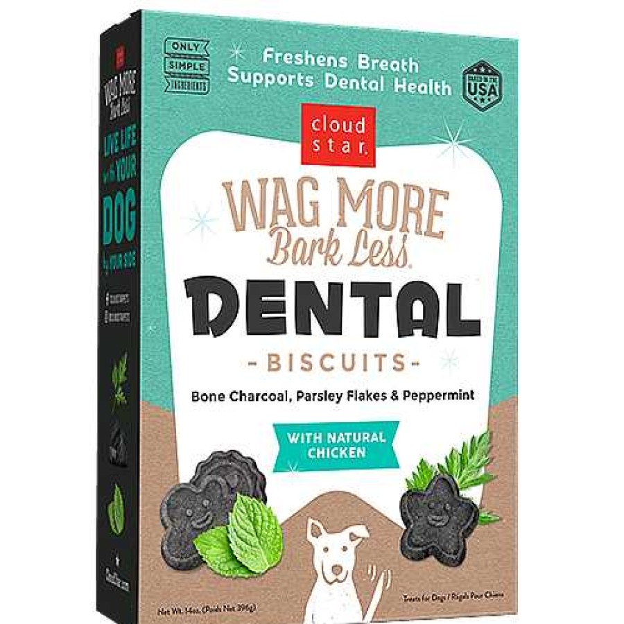 Dog Cloud Star Dental Treats | Cloud Star Wag More Bark Less Dental Biscuit Treat For Dogs