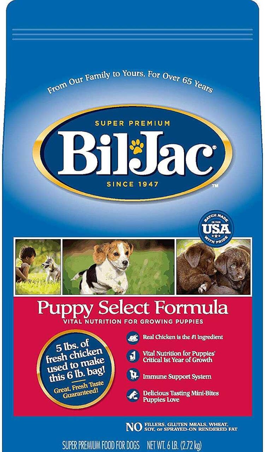 Dog Bil Jac Puppy Food | Bil-Jac Puppy Select Formula