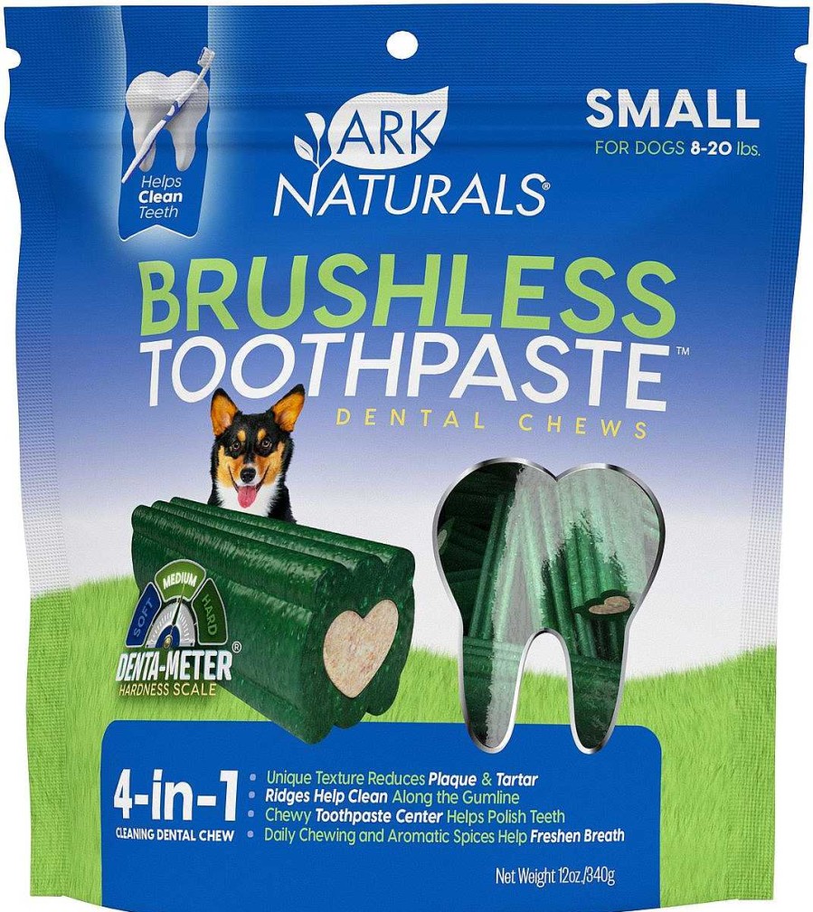 Dog Ark Naturals Dental Treats | Ark Naturals Brushless Toothpaste Dental Chews For Small Dogs